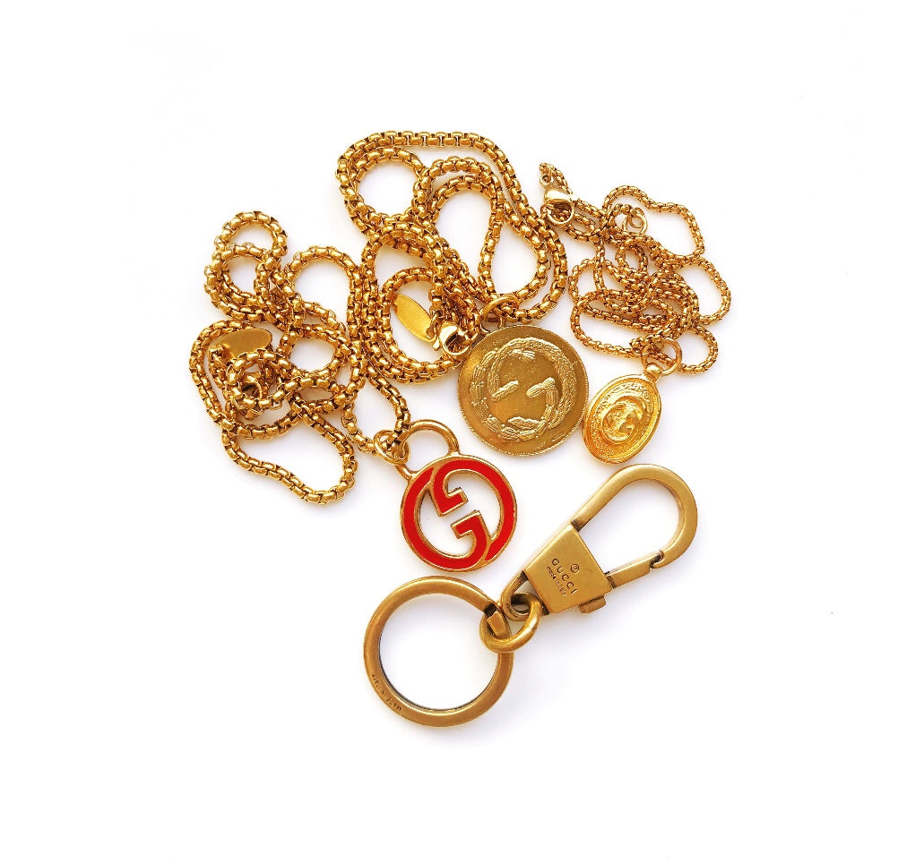 100% Authentic Gold Gucci Keychain – Old Soul Vintage Jewelry