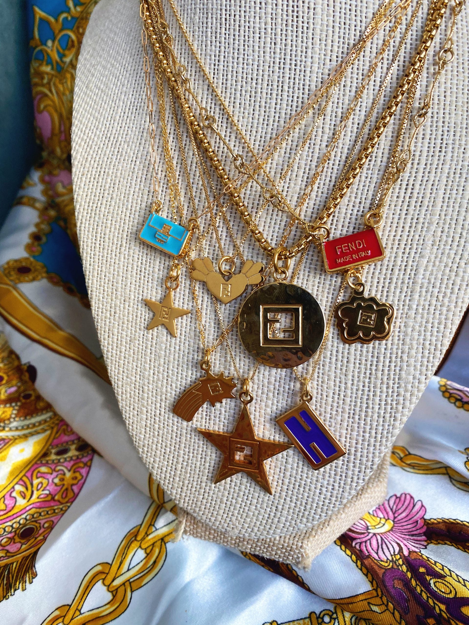 Fendi pendant necklace discount