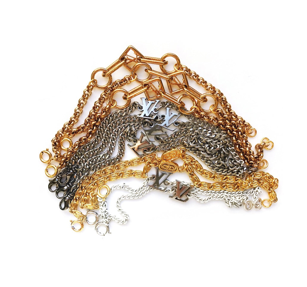Huge Gold Louis Vuitton Charm Chunky Bracelet – Old Soul Vintage