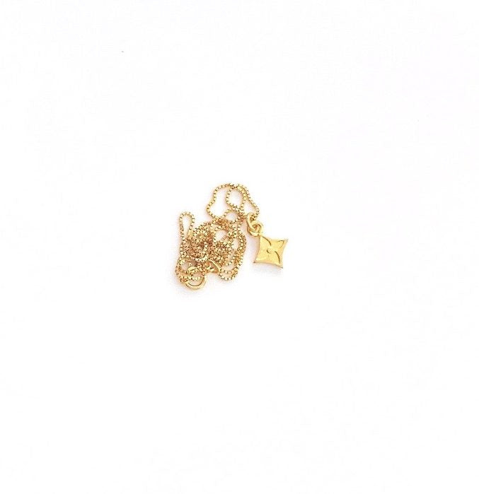 Repurposed Gold Louis Vuitton Keyring & Flower Logo Charm Vintage Brac –  DesignerJewelryCo