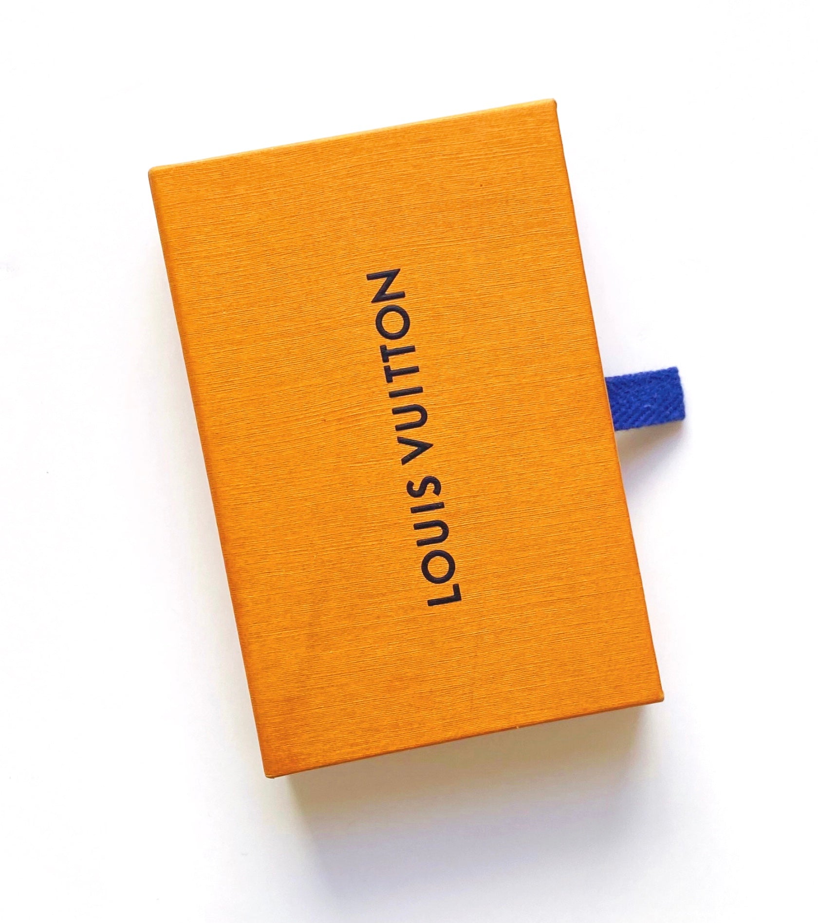 Authentic Louis Vuitton Empty Orange Small Box Pull Drawer Gift Box