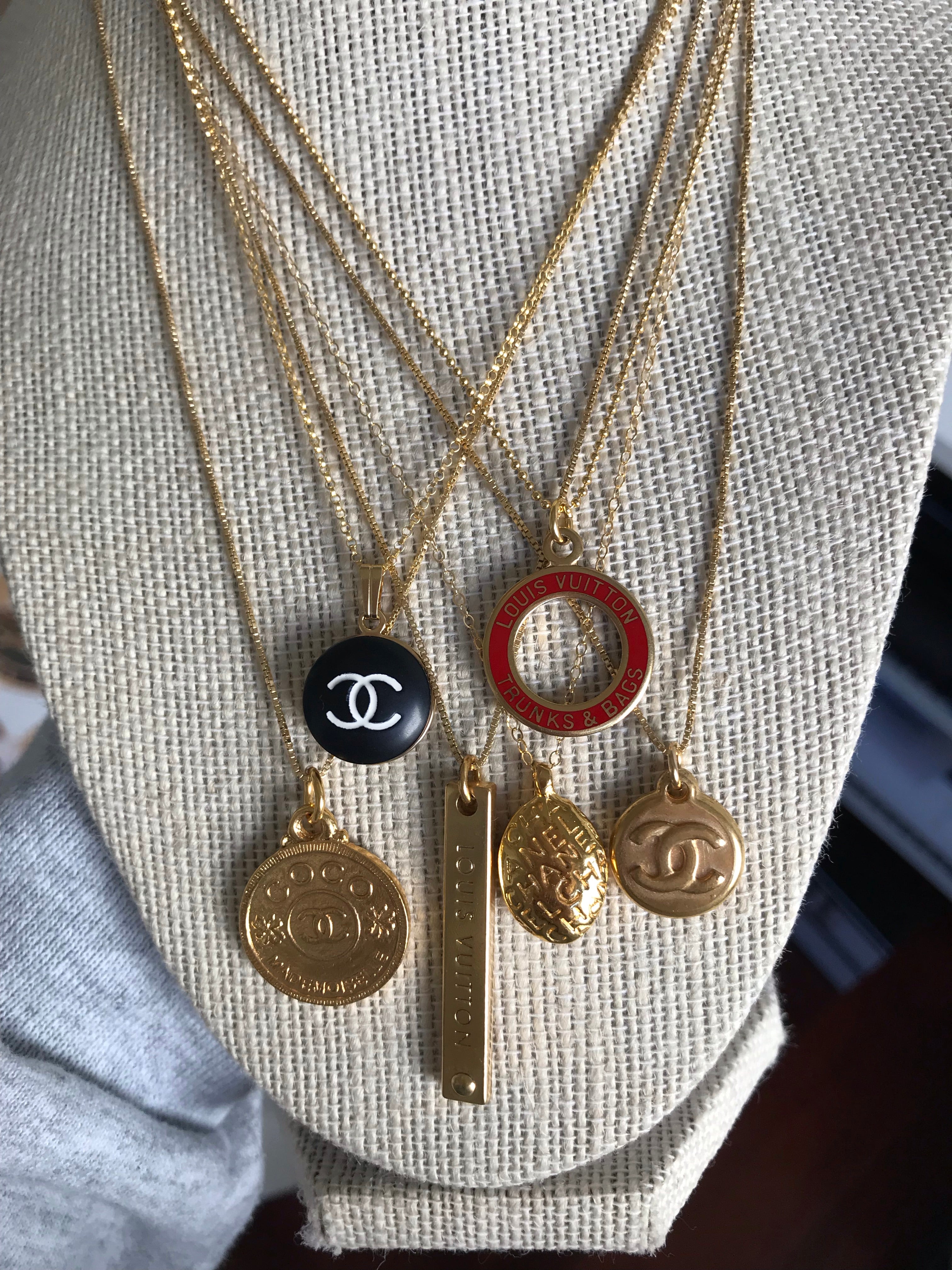 Vintage CHANEL Oversized CC Logo Medallion Gold Plated Charm -  Norway