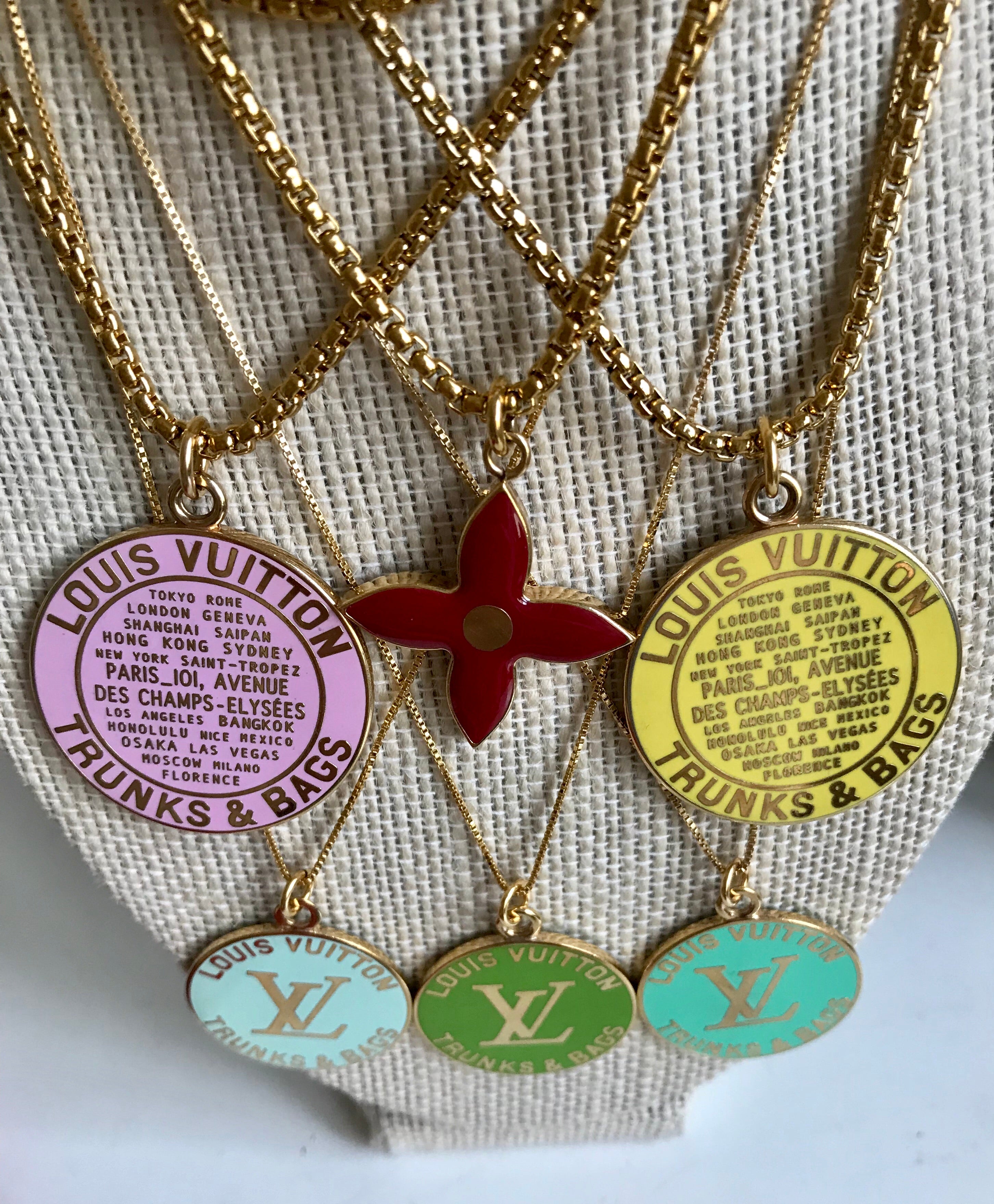 Large Turquoise and Gold Louis Vuitton Charm Necklace – Old Soul Vintage  Jewelry