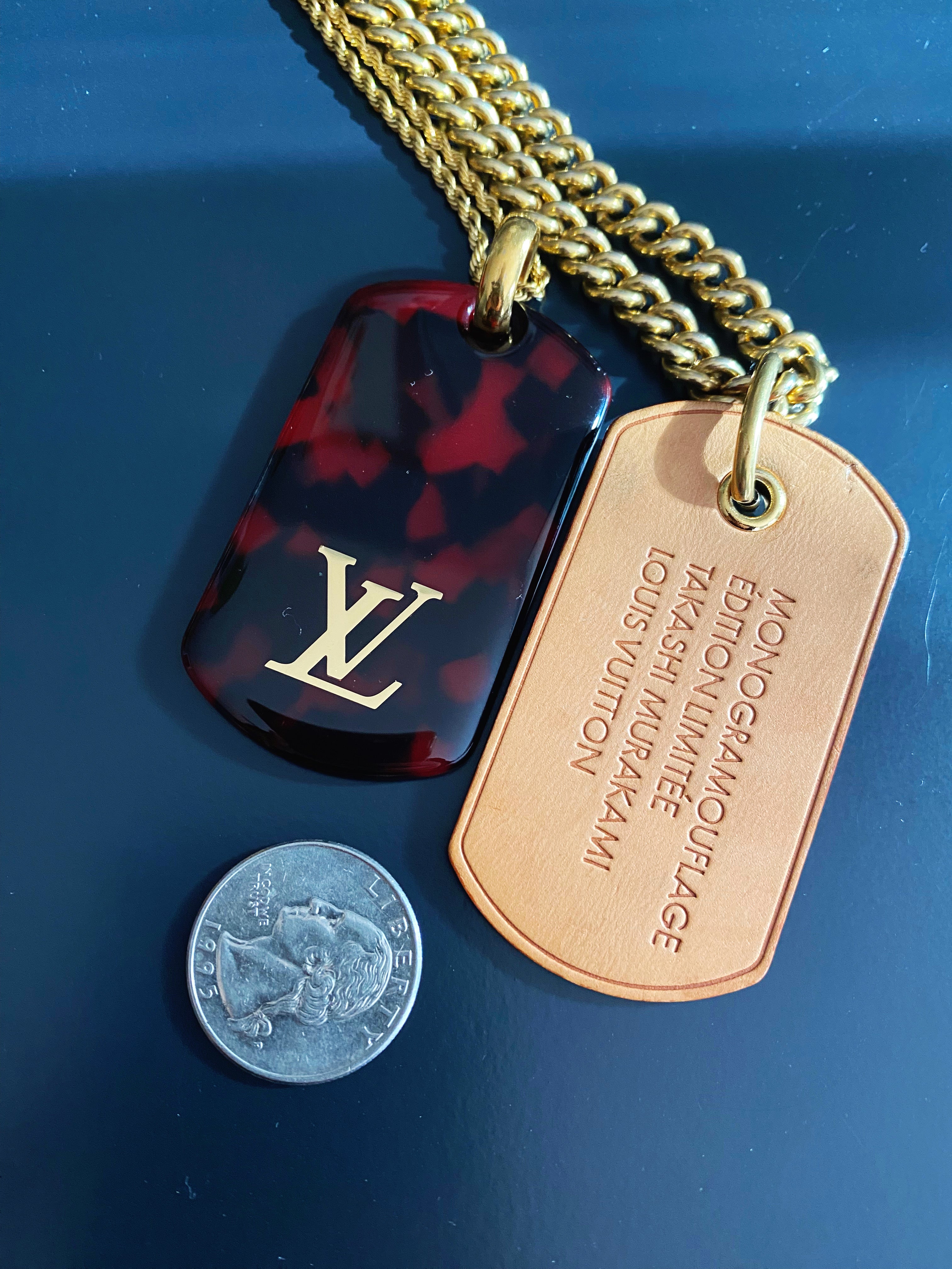 louis vuitton dog tag