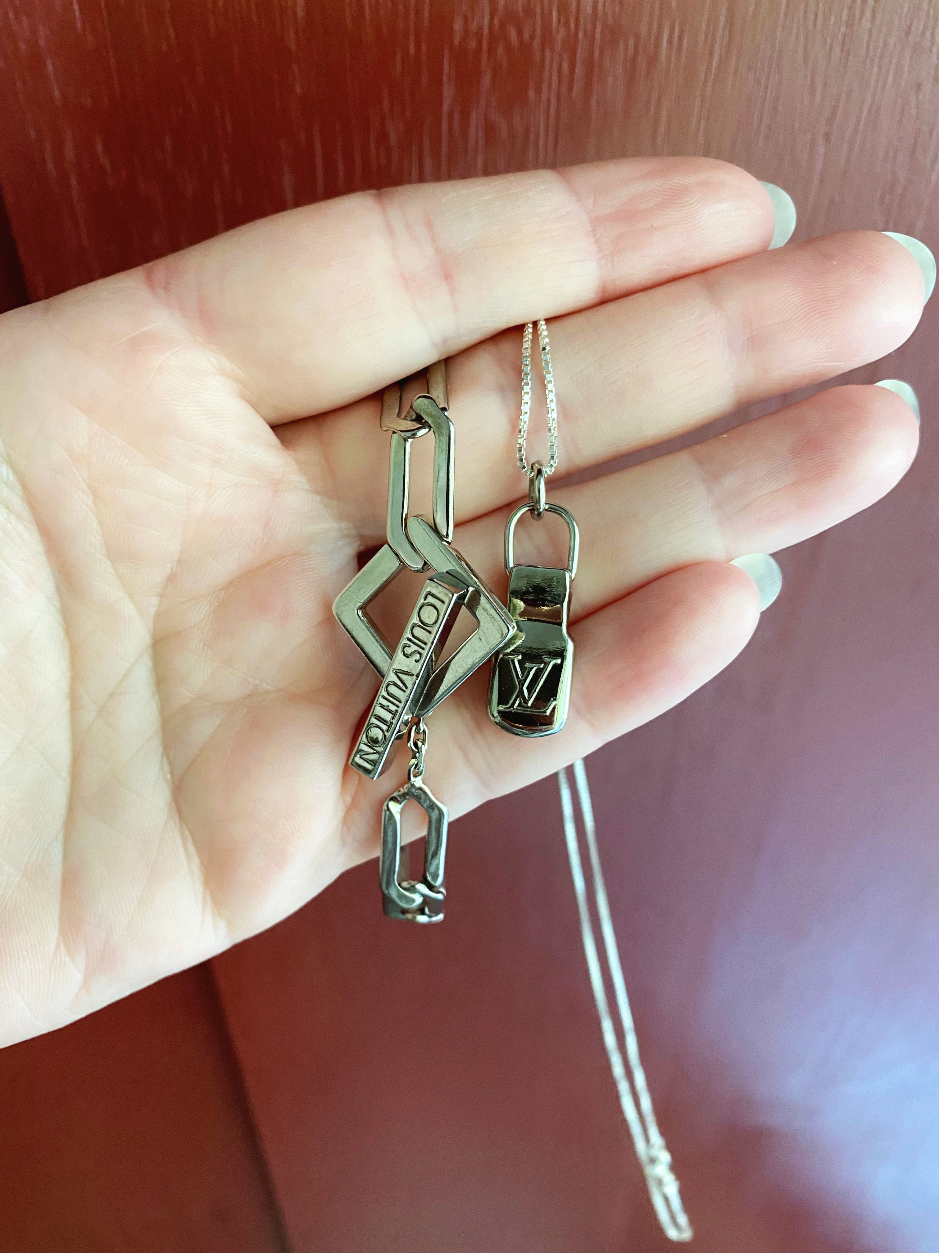 Small Silver Repurposed Louis Vuitton Zipper Pull Necklace – Old Soul  Vintage Jewelry