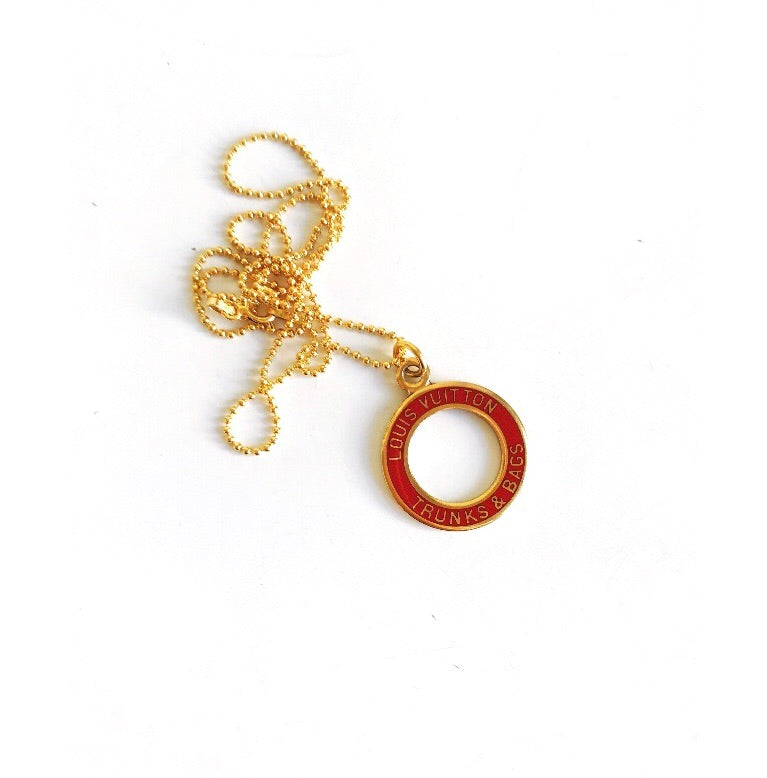 Red and Gold Louis Vuitton Purse Charm Necklace – Old Soul Vintage Jewelry